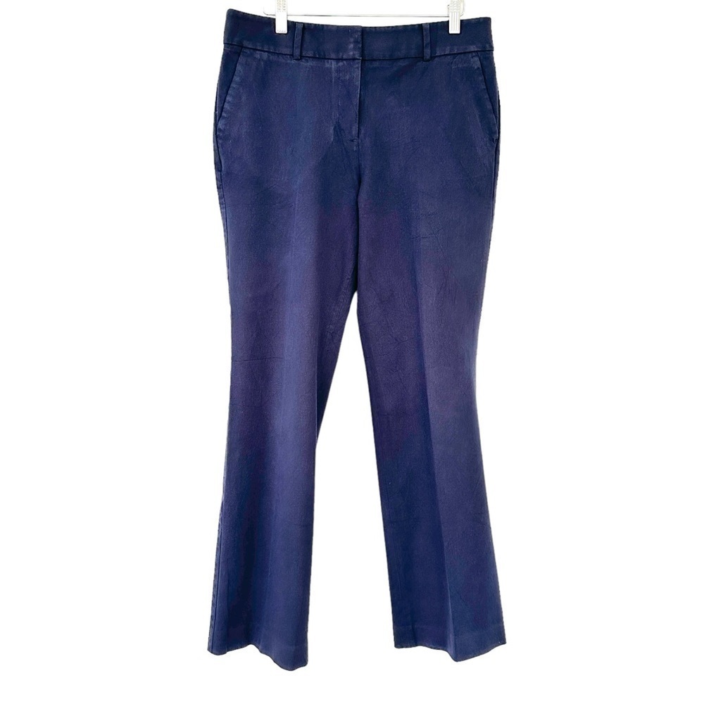 Talbots Newport pant in a stretch cotton blend, high waisted, straight leg